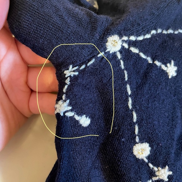 Anthropologie Constellations Cardigan Rare XS GUC - Picture 5 of 5